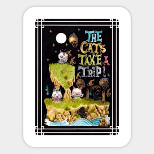 The Cats Take a Trip! Sticker